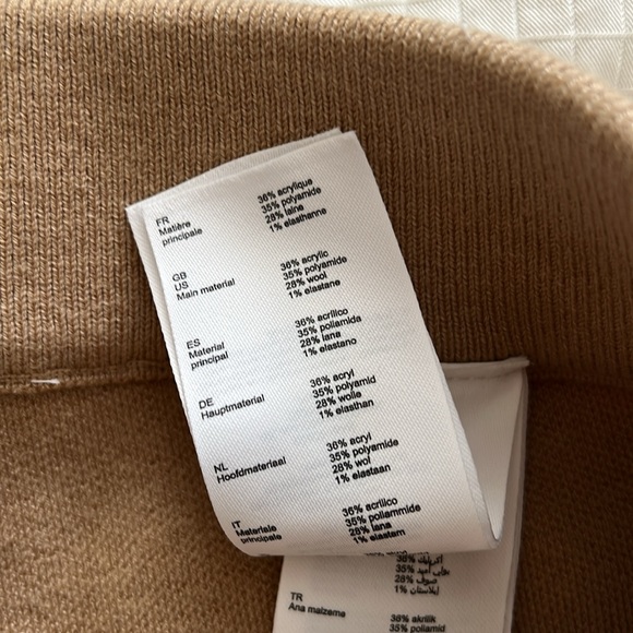 Maje Camel Knitted Jogger Pants size 34 - Picture 13 of 14